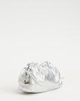 Mini Cloud Clutch, Tumbled Silver