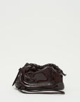 Mini Cloud Clutch, Aubergine Patent