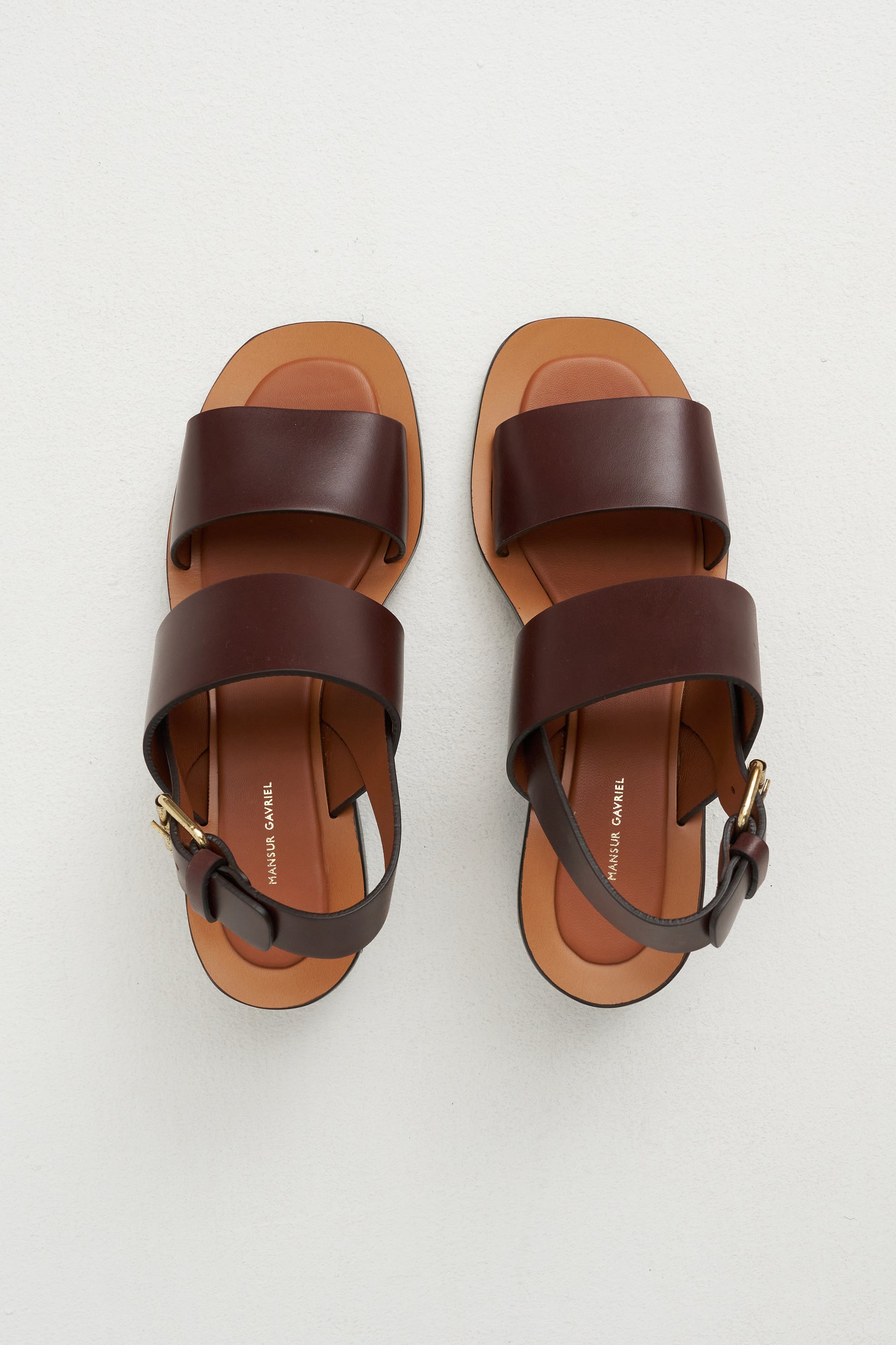 Double Strap Heeled Sandal, Chocolate