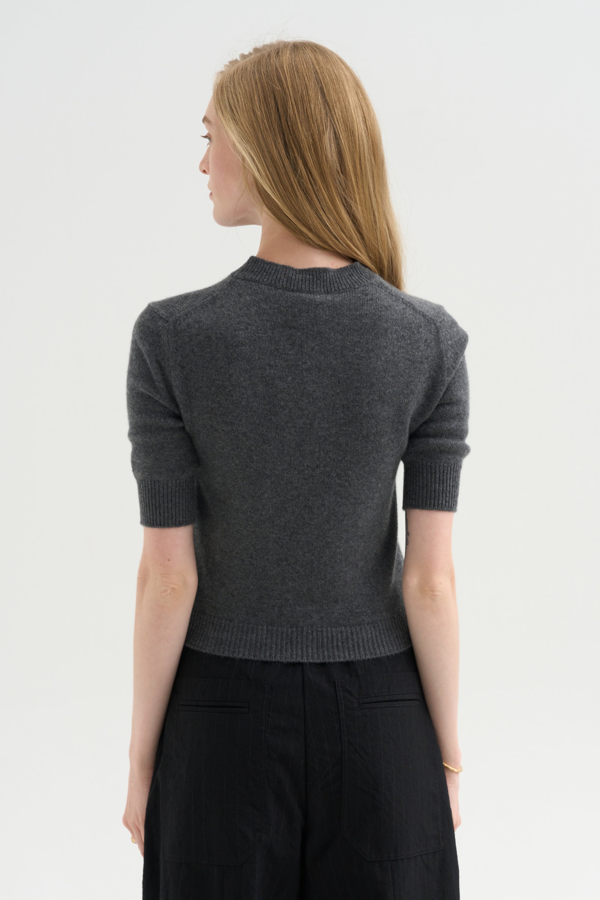 Round-Neck Sweater, Grey