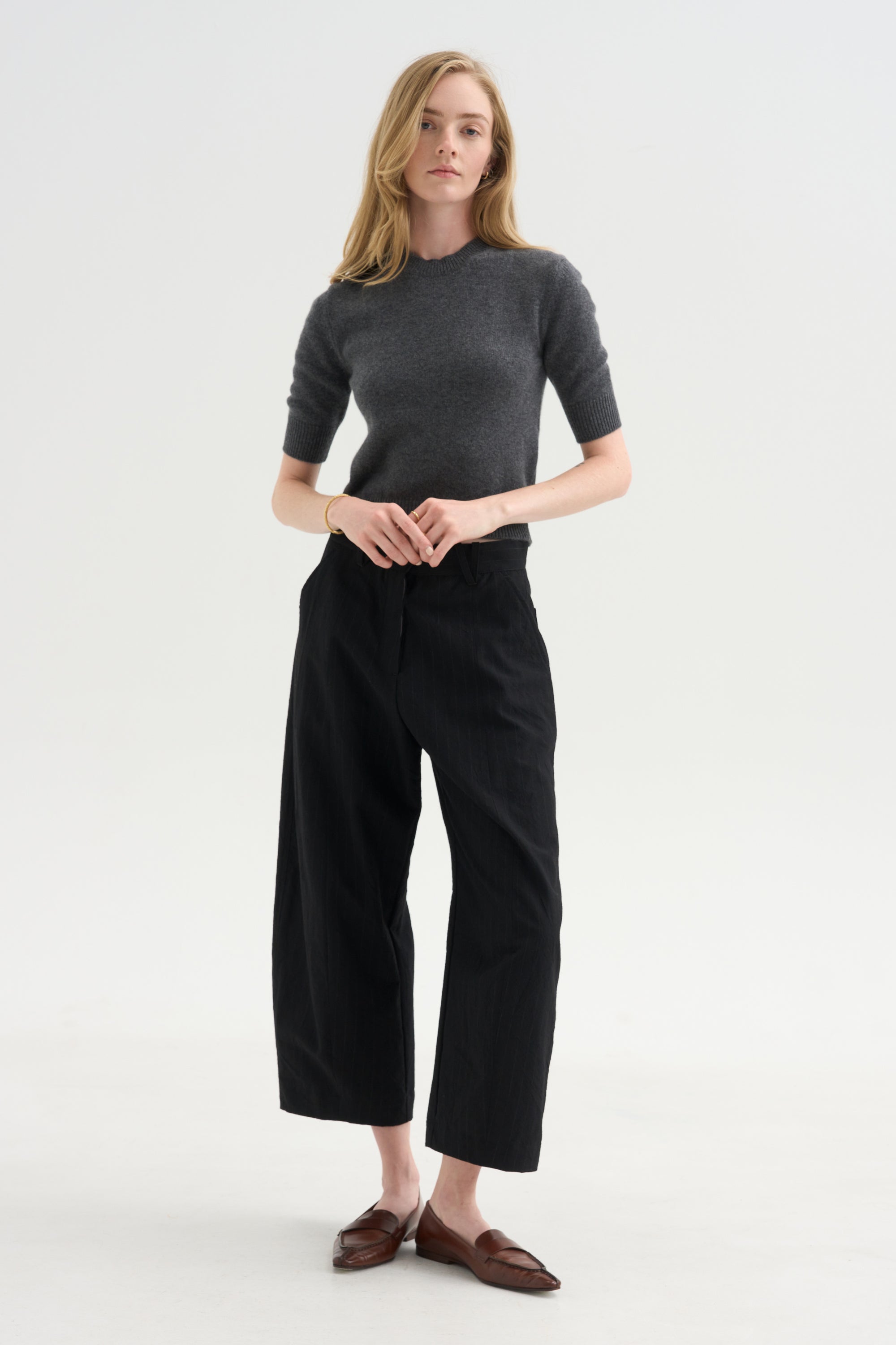 Round-Neck Sweater, Grey