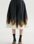 A-Line Skirt, Black Khaki