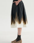 A-Line Skirt, Black Khaki