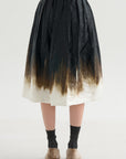 A-Line Skirt, Black Khaki
