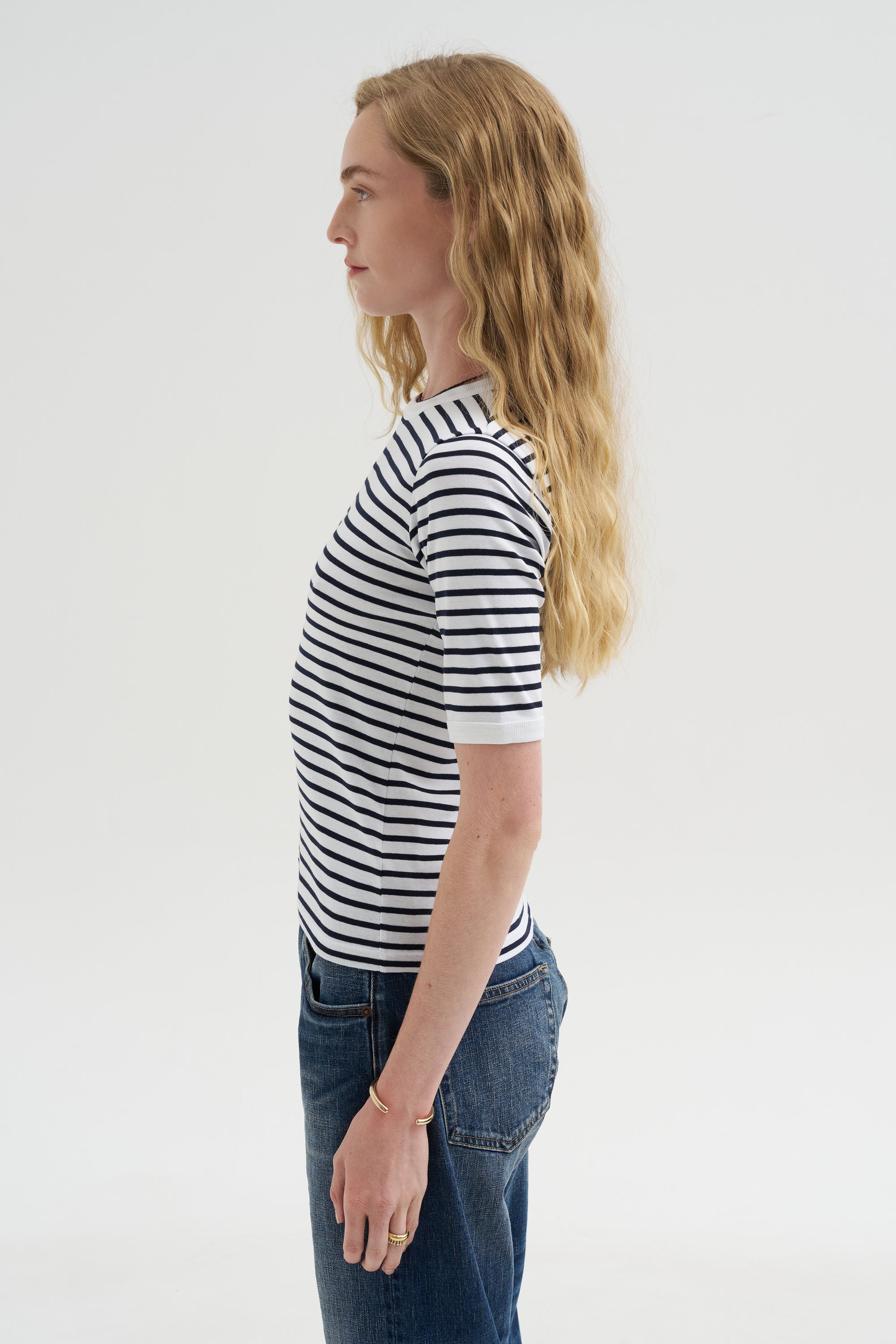 Baby T, Navy &amp; White Stripe