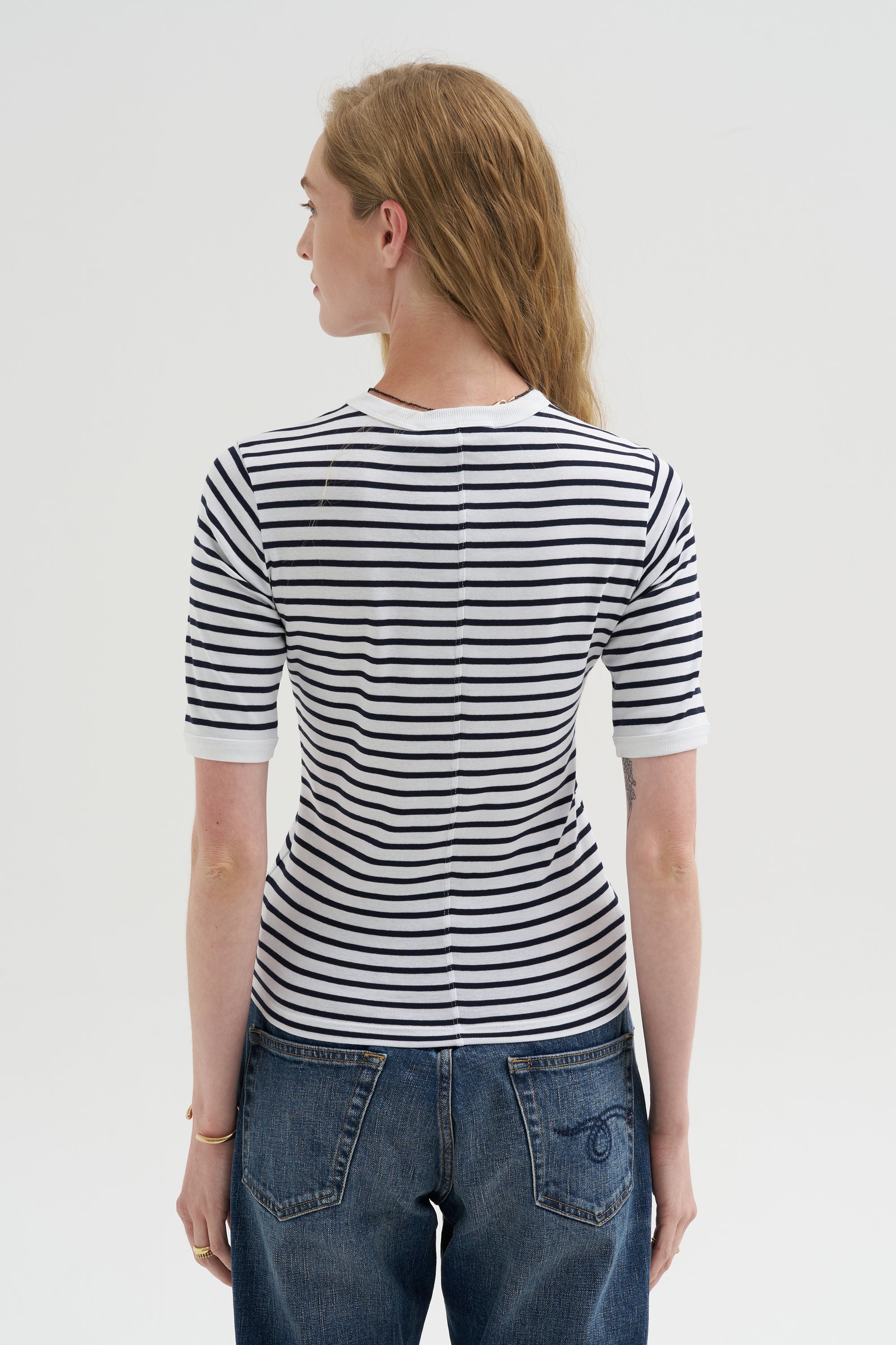 Baby T, Navy &amp; White Stripe
