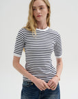 Baby T, Navy & White Stripe