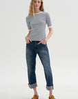 Baby T, Navy & White Stripe