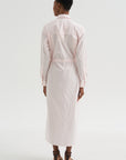 Drawstring Shirt Dress, Blush Pink