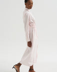 Drawstring Shirt Dress, Blush Pink