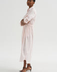 Drawstring Shirt Dress, Blush Pink