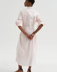 Drawstring Shirt Dress, Blush Pink