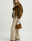 Single Pleat Front Trouser, Oatmeal