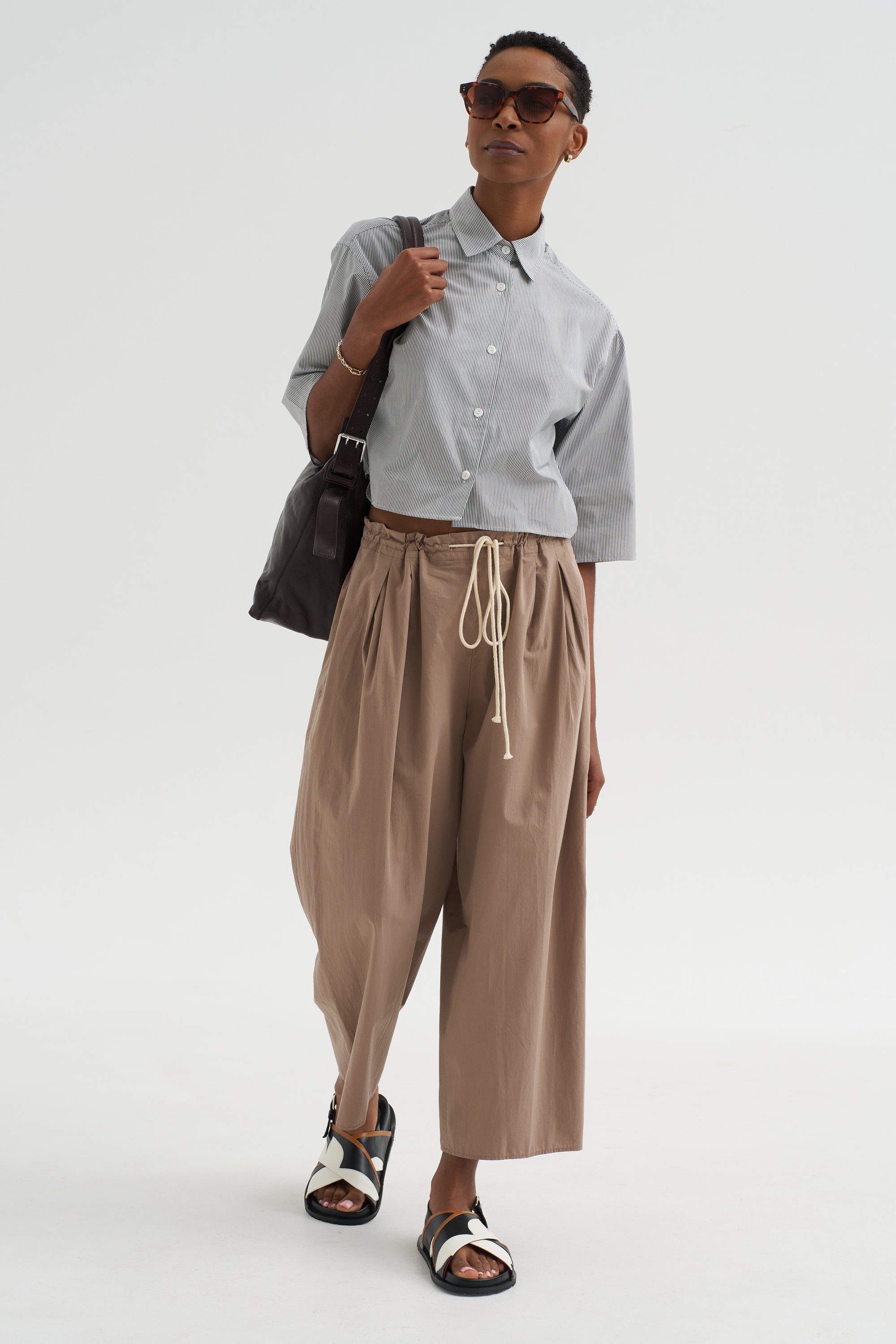 Balloon Drawstring Trouser, Mouseback