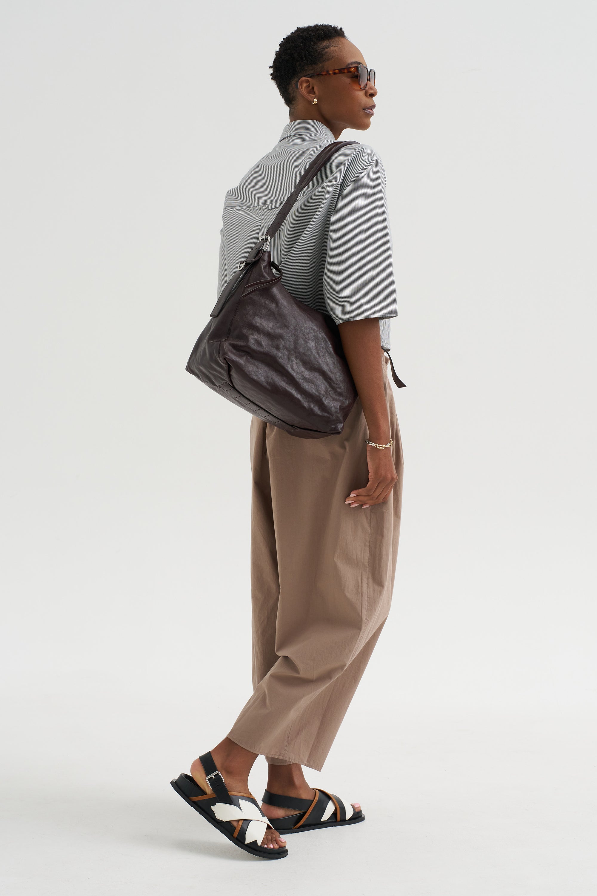 Balloon Drawstring Trouser, Mouseback