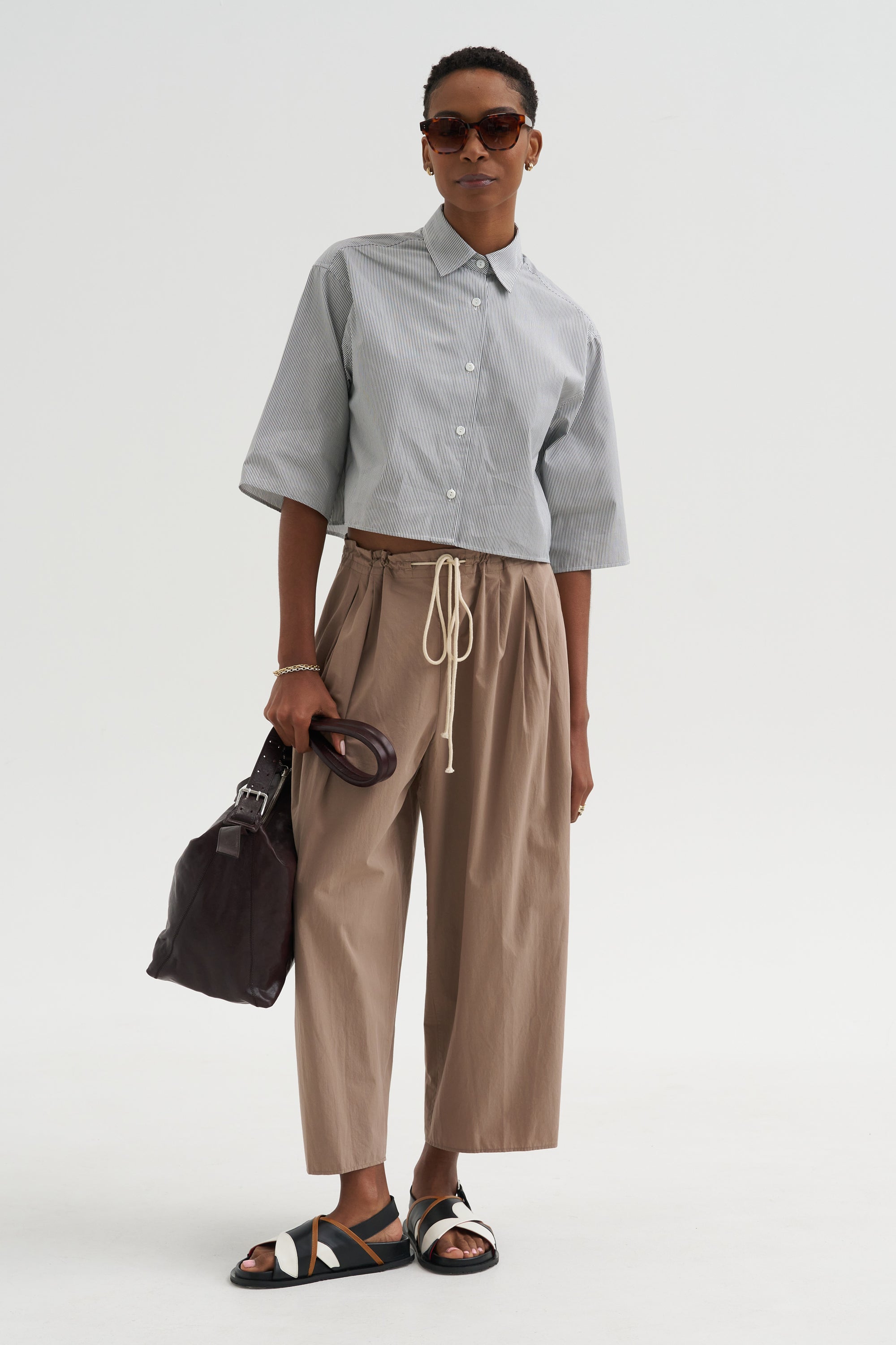 Balloon Drawstring Trouser, Mouseback