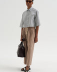 Balloon Drawstring Trouser, Mouseback