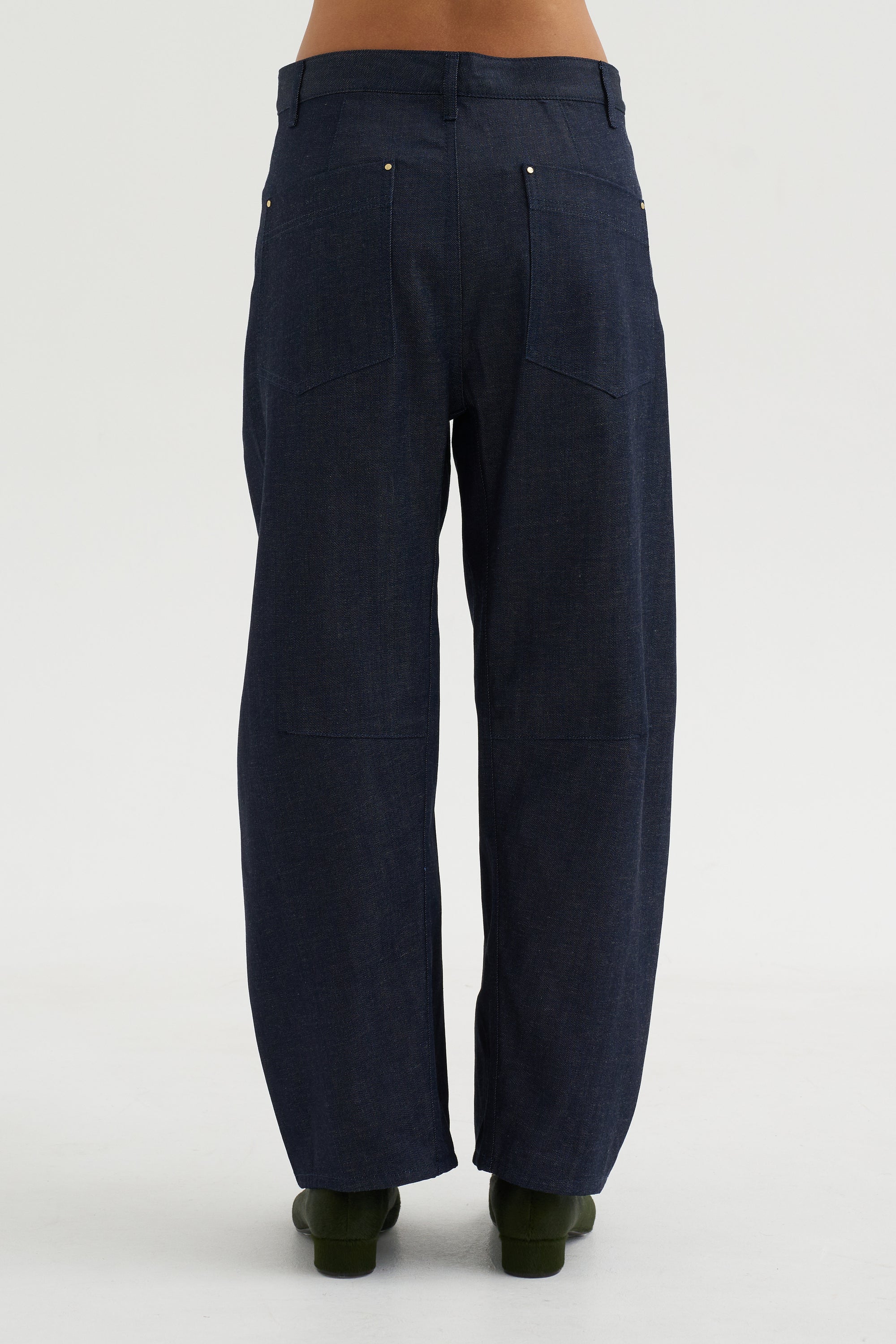 Crescent Leg Jean, Indigo