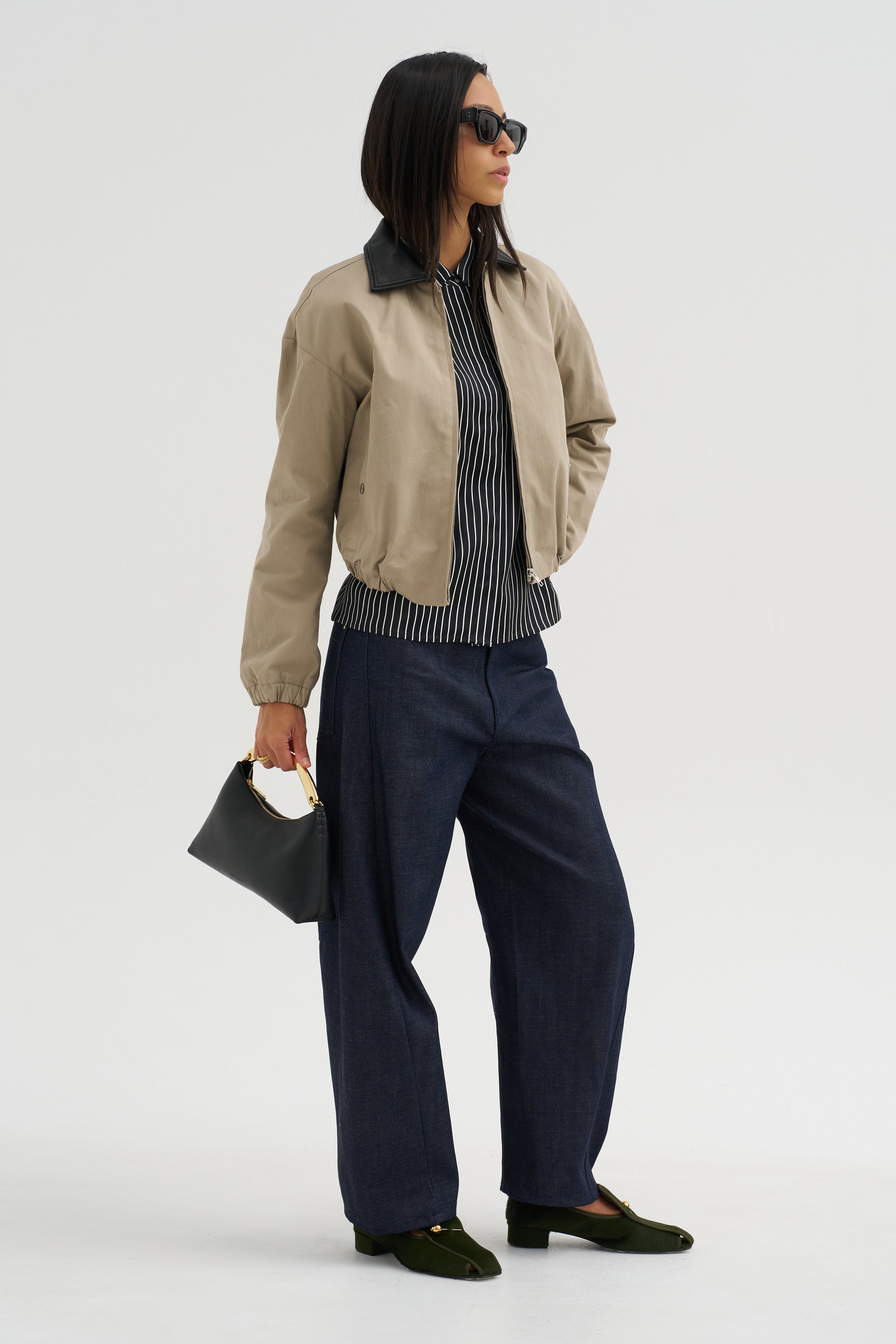Crescent Leg Jean, Indigo