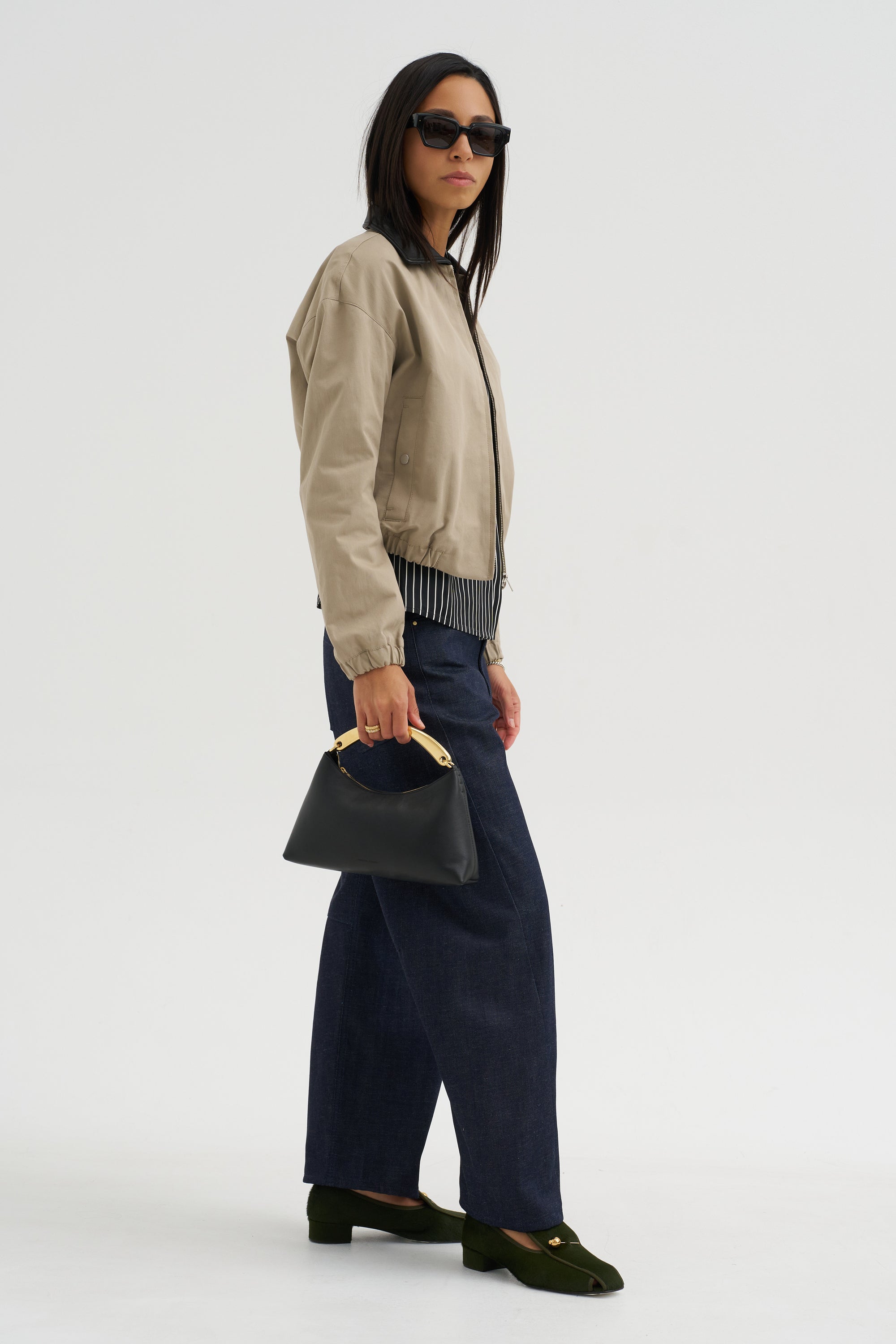 Crescent Leg Jean, Indigo