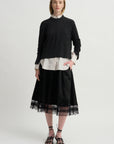 Gathered Skirt, Black