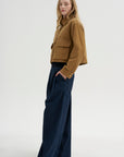 Cropped A-line Jacket, Caramel