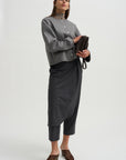 Crescent Crop Jacket, Charcoal Grey