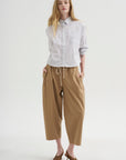 Balloon Drawstring Trouser, Walnut