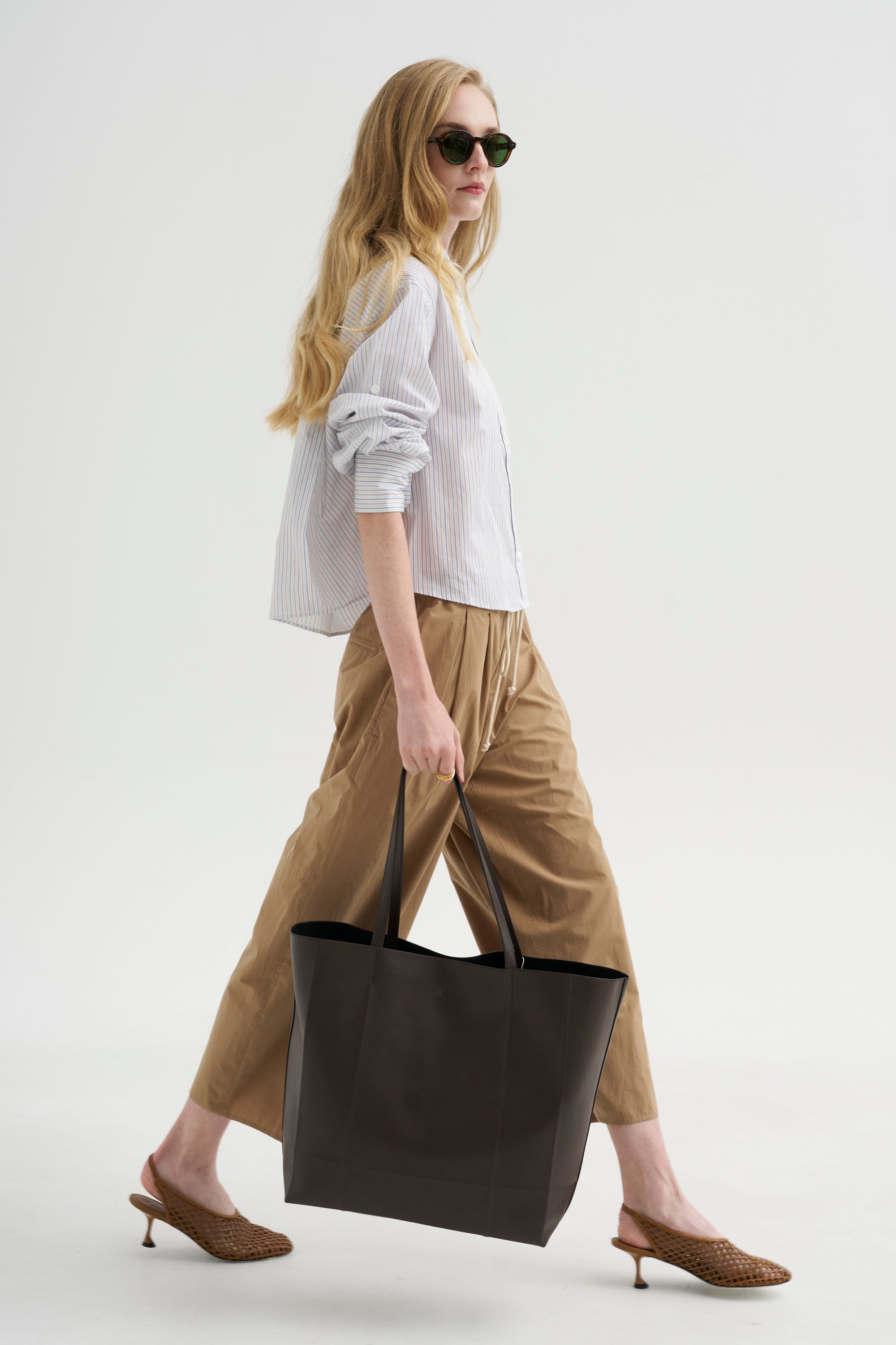 Balloon Drawstring Trouser, Walnut