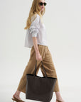 Balloon Drawstring Trouser, Walnut