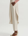 Wrap Skirt Trouser, Champagne