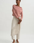 Wrap Skirt Trouser, Champagne