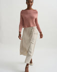 Wrap Skirt Trouser, Champagne