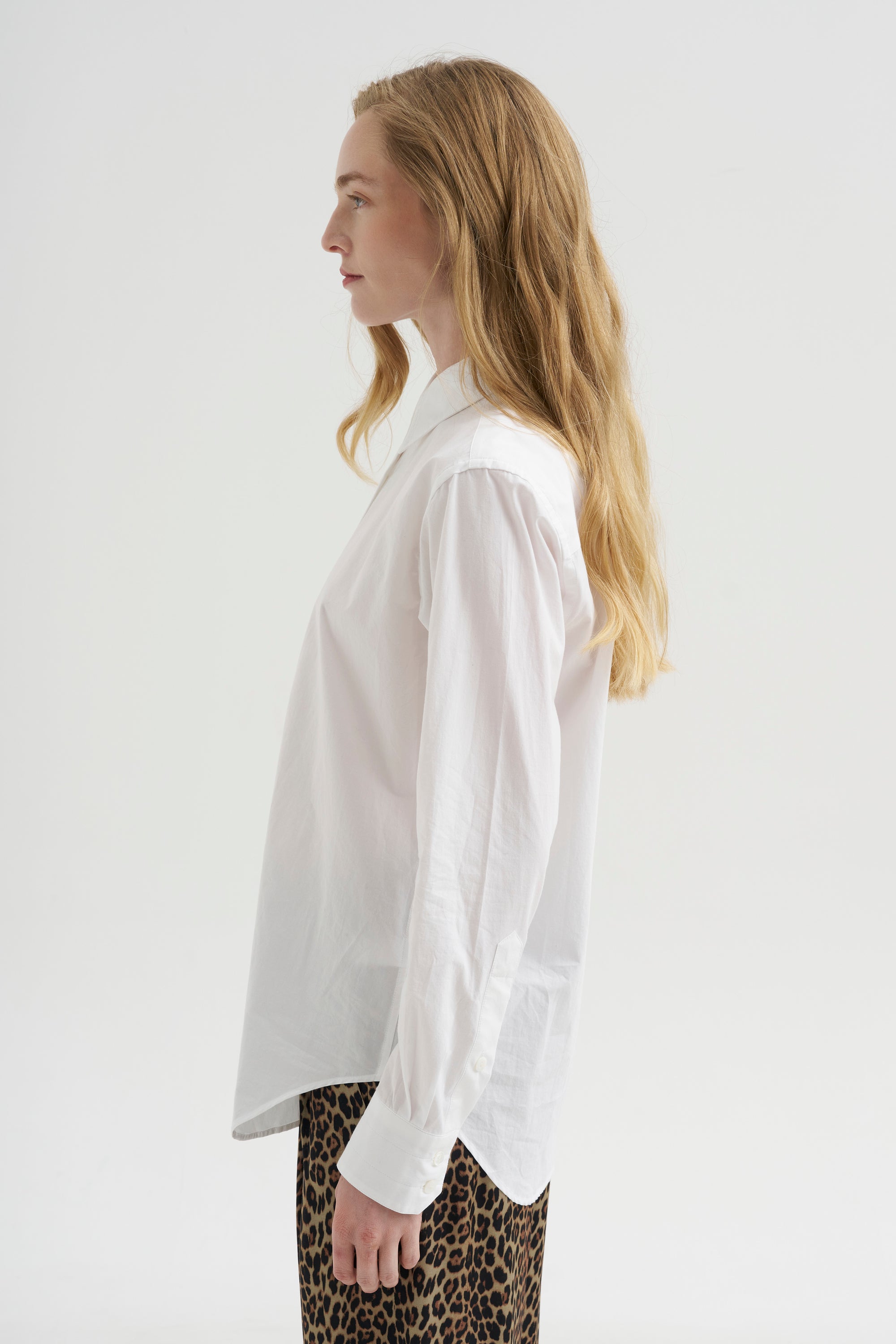 Slim Tunic Shirt, White