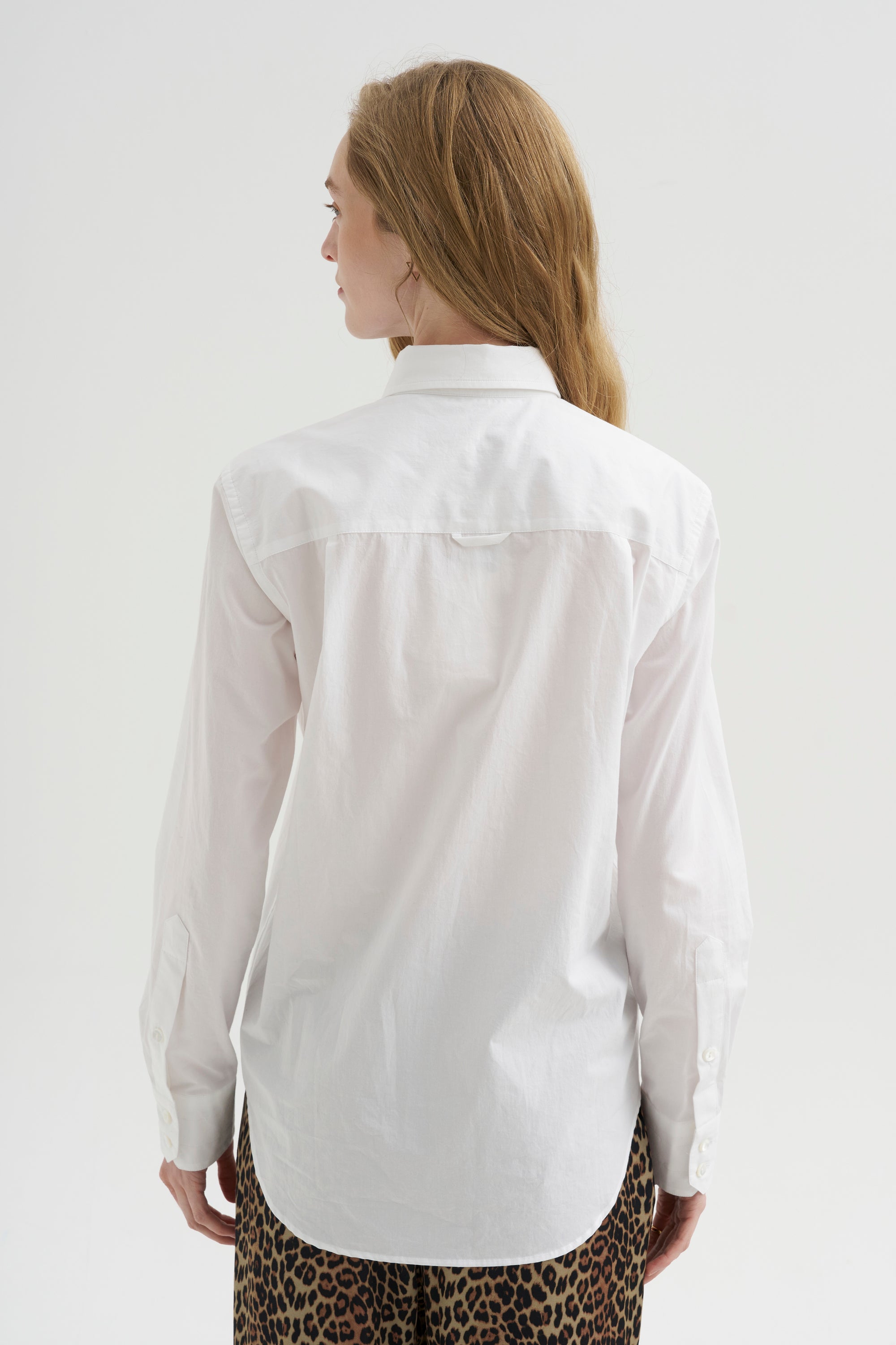 Slim Tunic Shirt, White