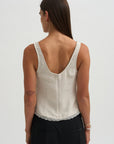 Lace Edge Scoop Cami, Champagne