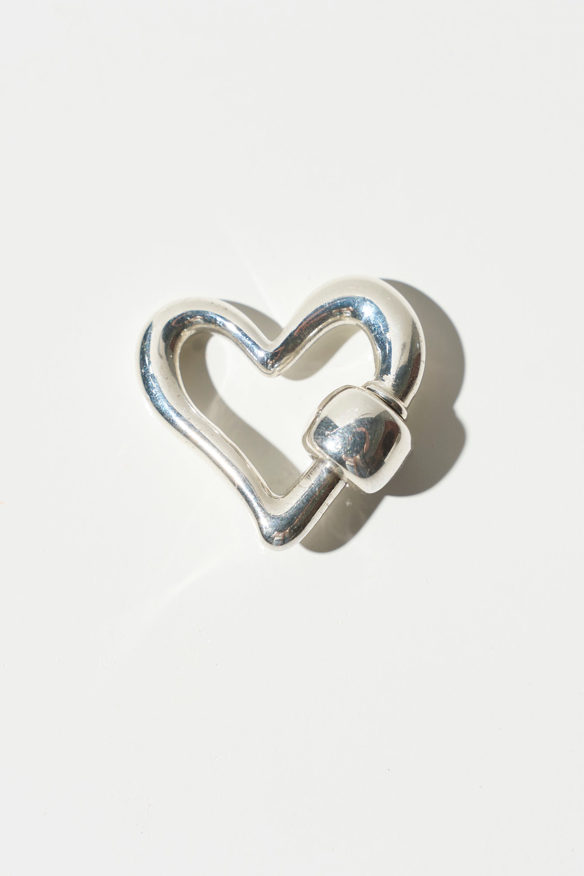 Freeform Heartlock, Silver