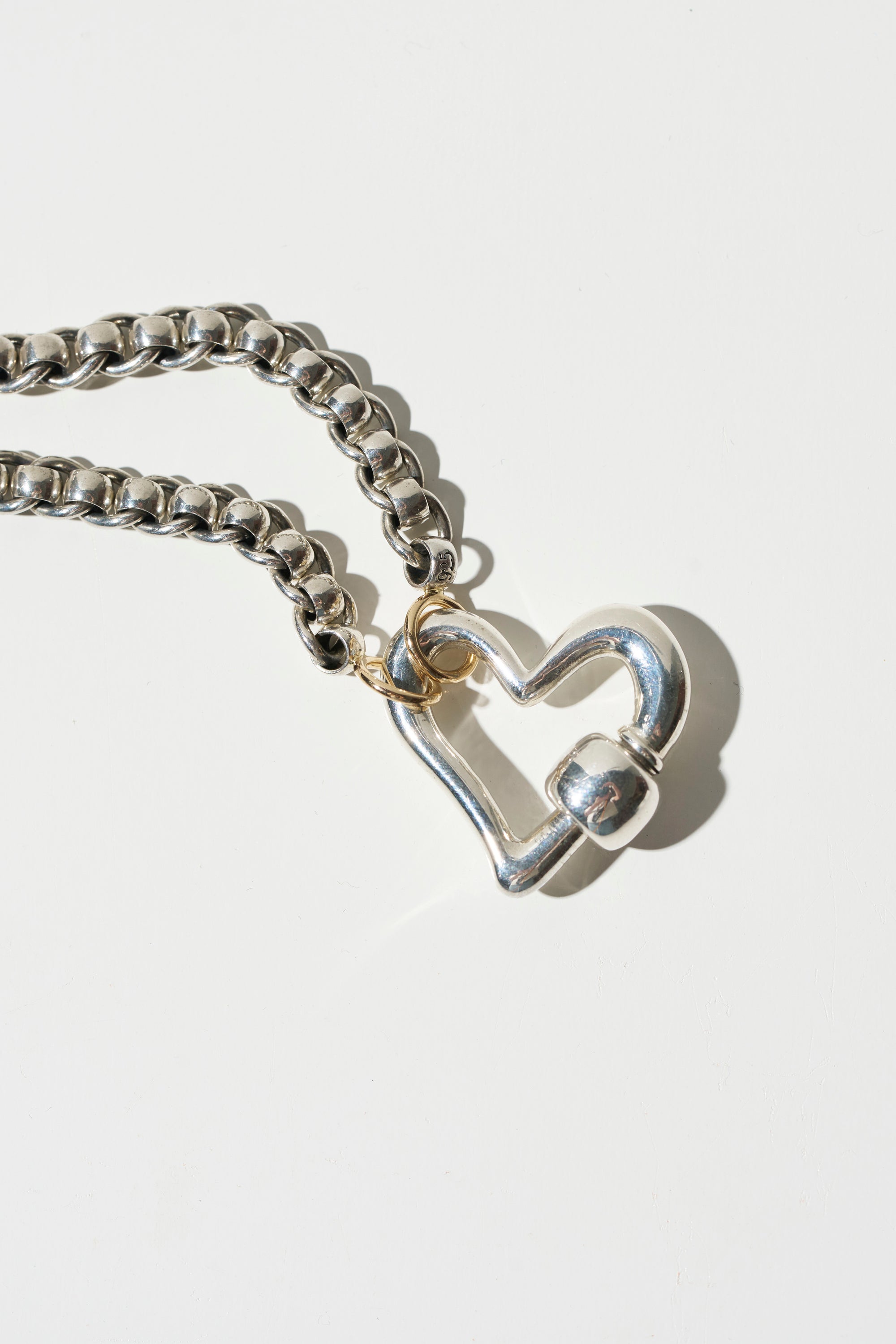 Freeform Heartlock, Silver