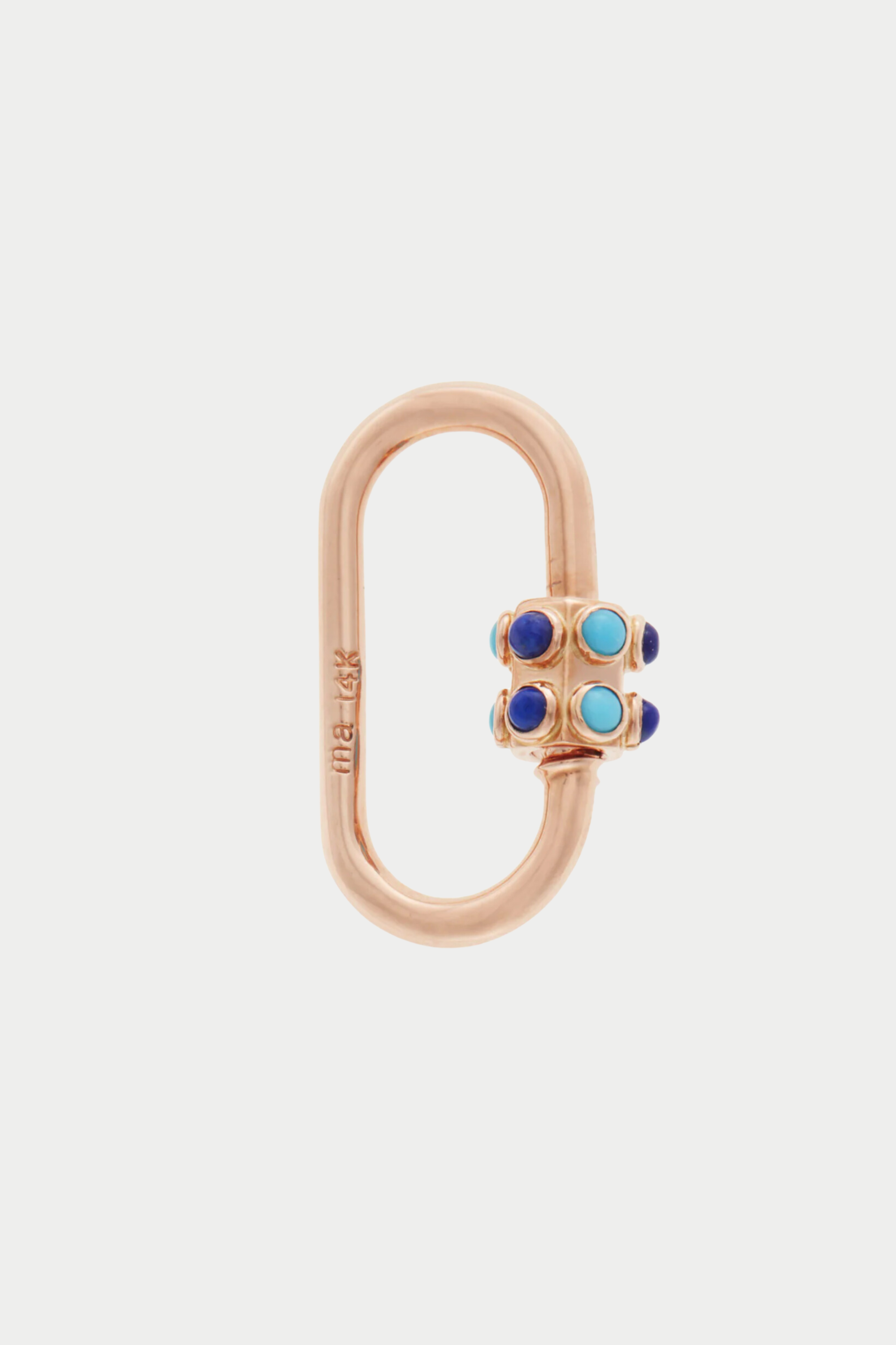 MARLA AARON - Stoned Medium Lock, Turquoise &amp; Lapis