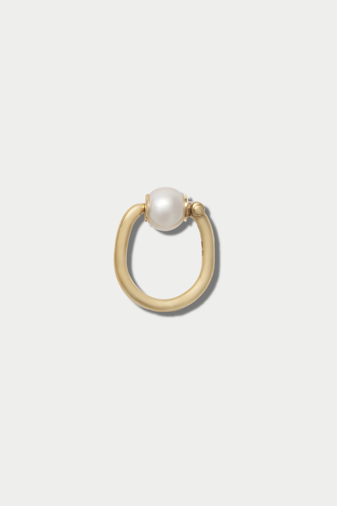 MARLA AARON - Trundle Lock Ring, Pearl