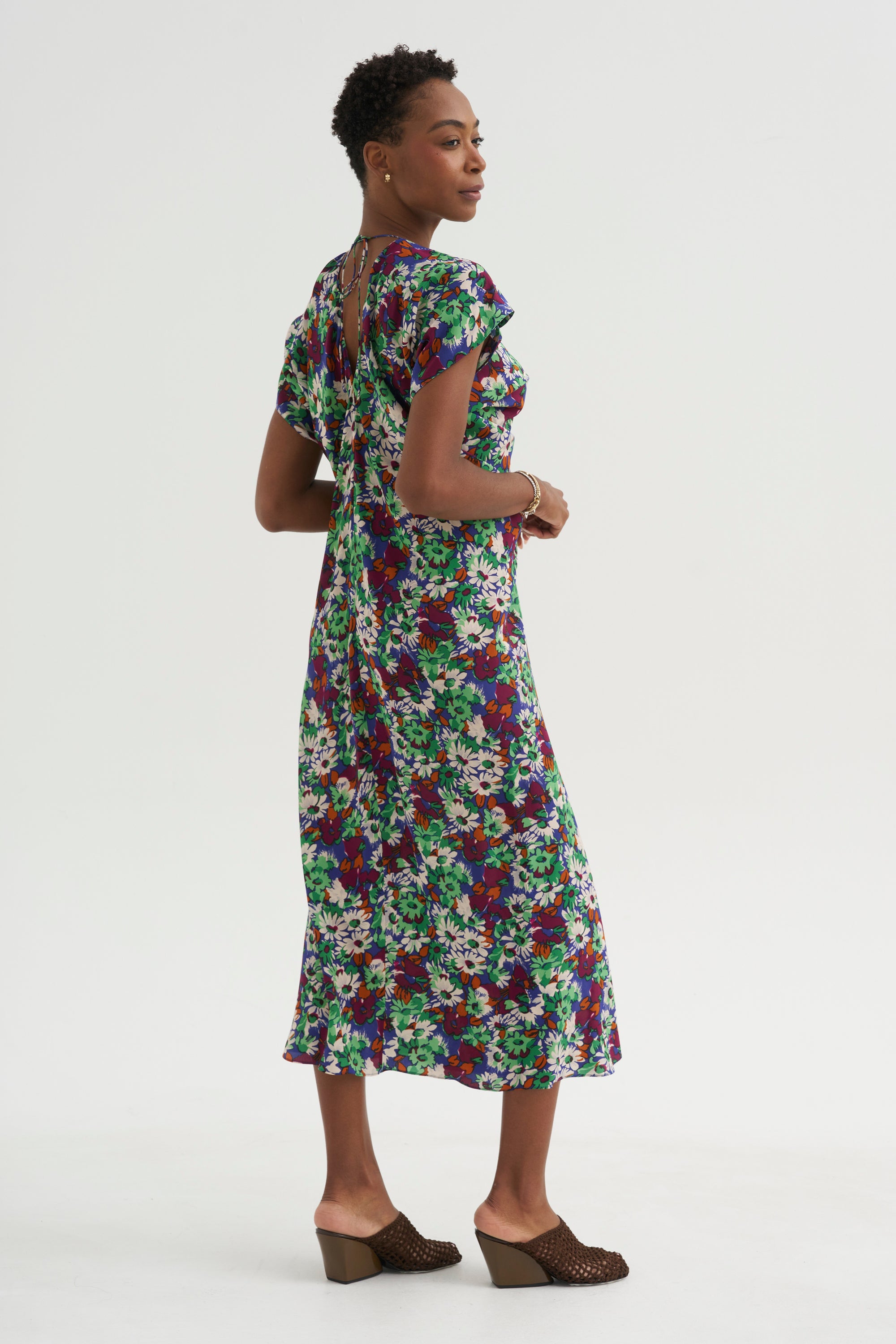 Midi-length Dress, Bluette