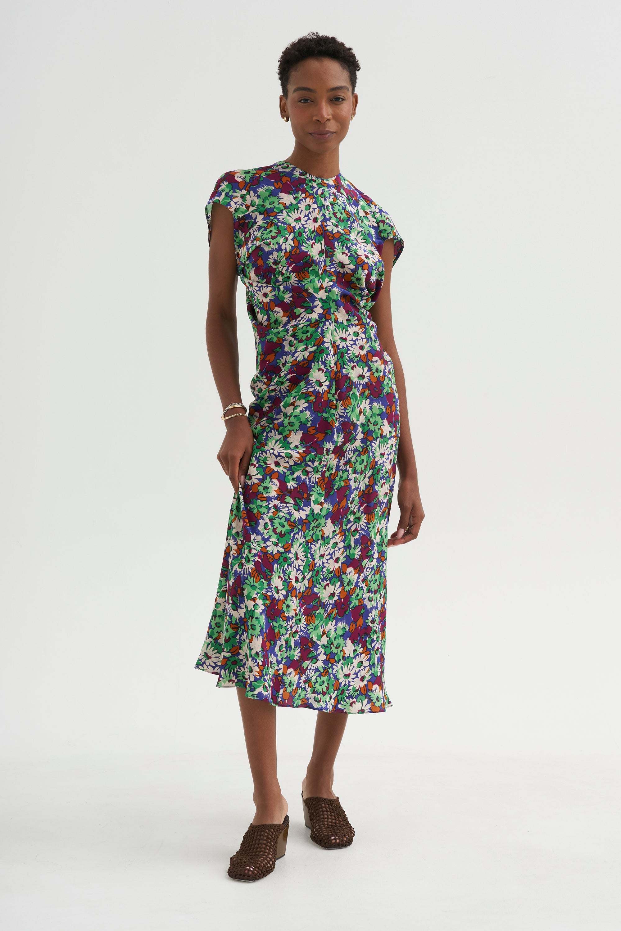 Midi-length Dress, Bluette