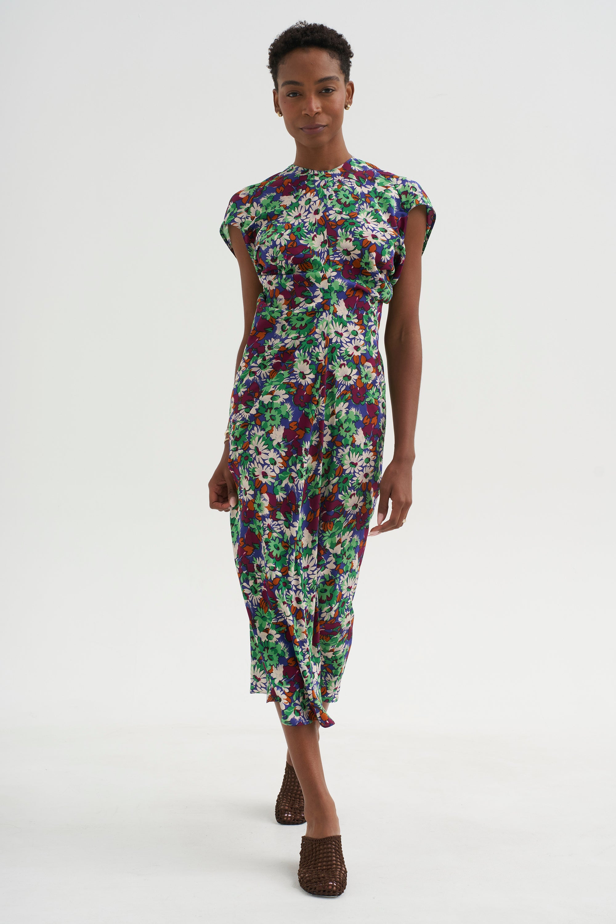 Midi-length Dress, Bluette