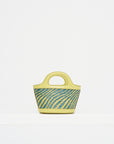 Raffia-Effect Tropicalia Micro Bag, Gardengreen