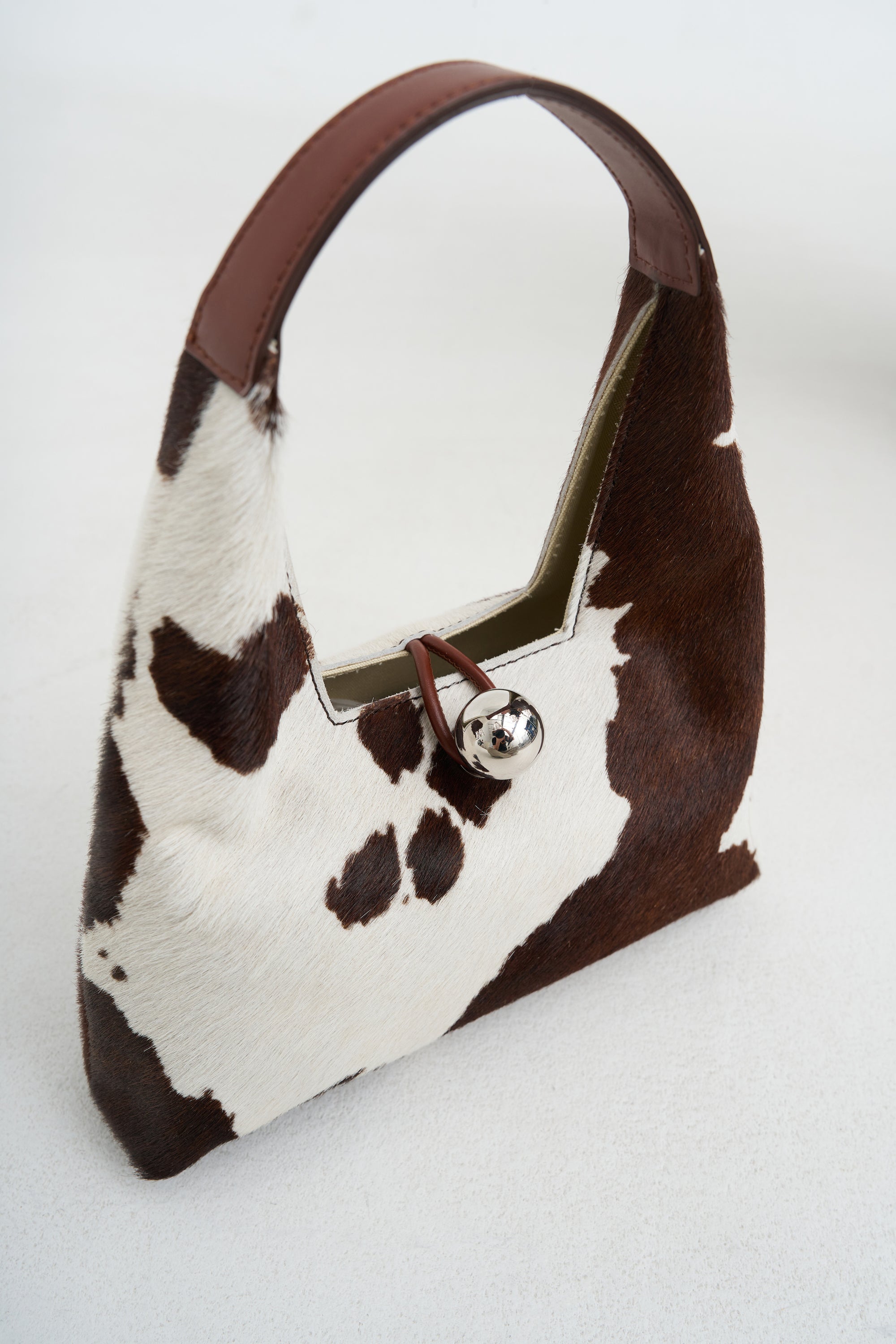 Trapeze Handbag, Brown