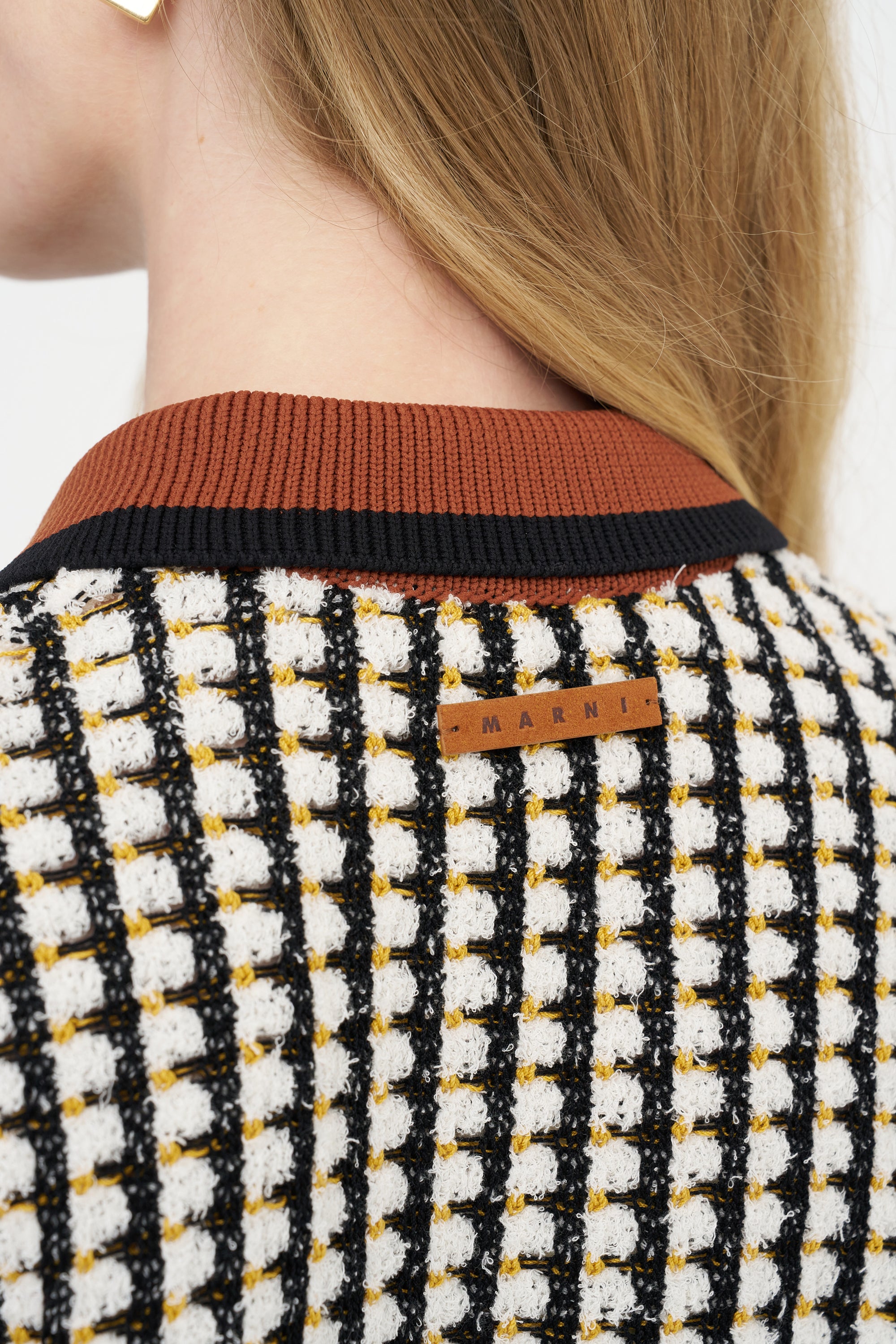 Tweed-Effect Cardigan, Lily White