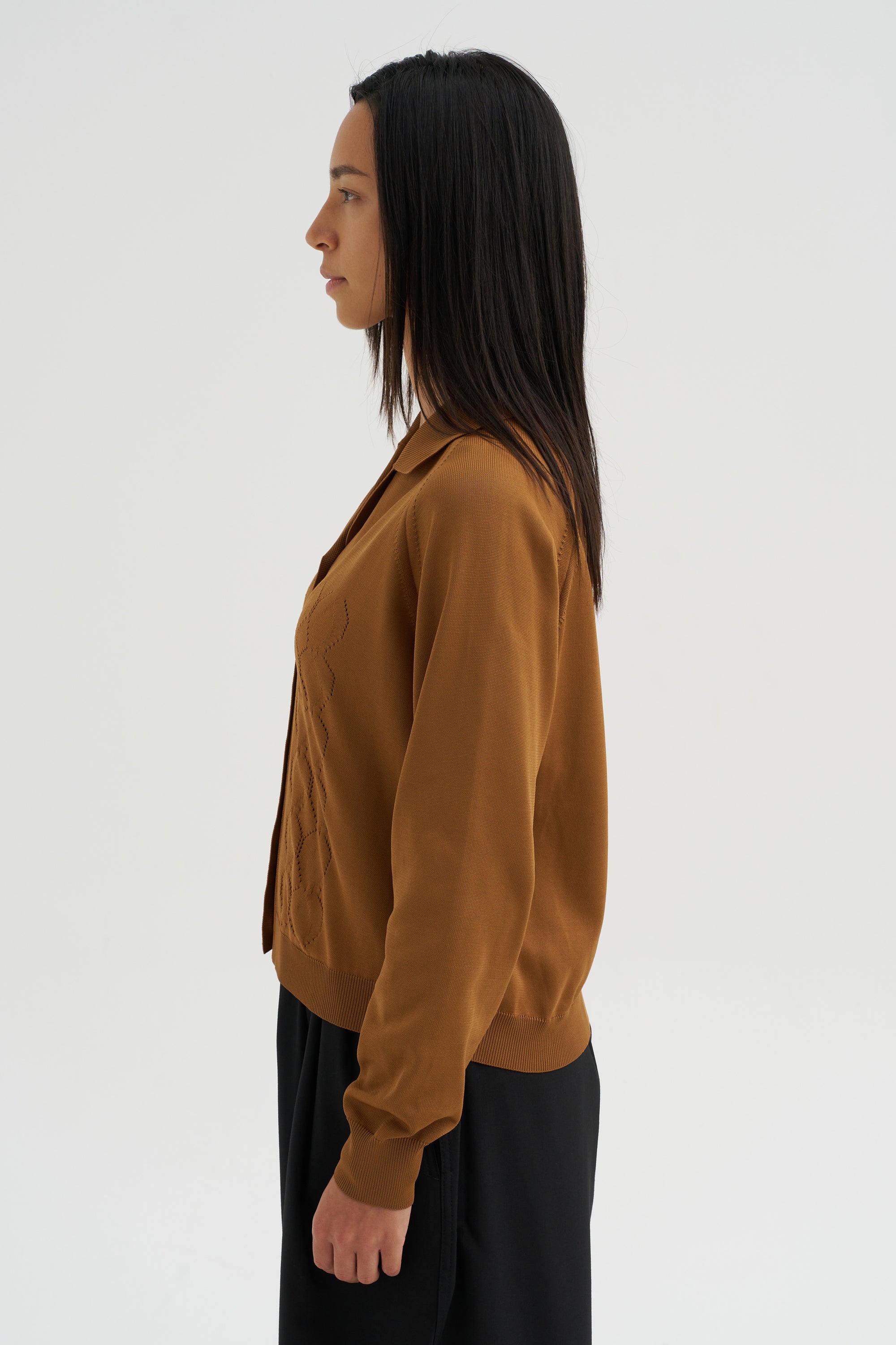 Long Sleeve Cardigan, Cigar