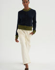 Wool Blend Cardigan, Eclipse