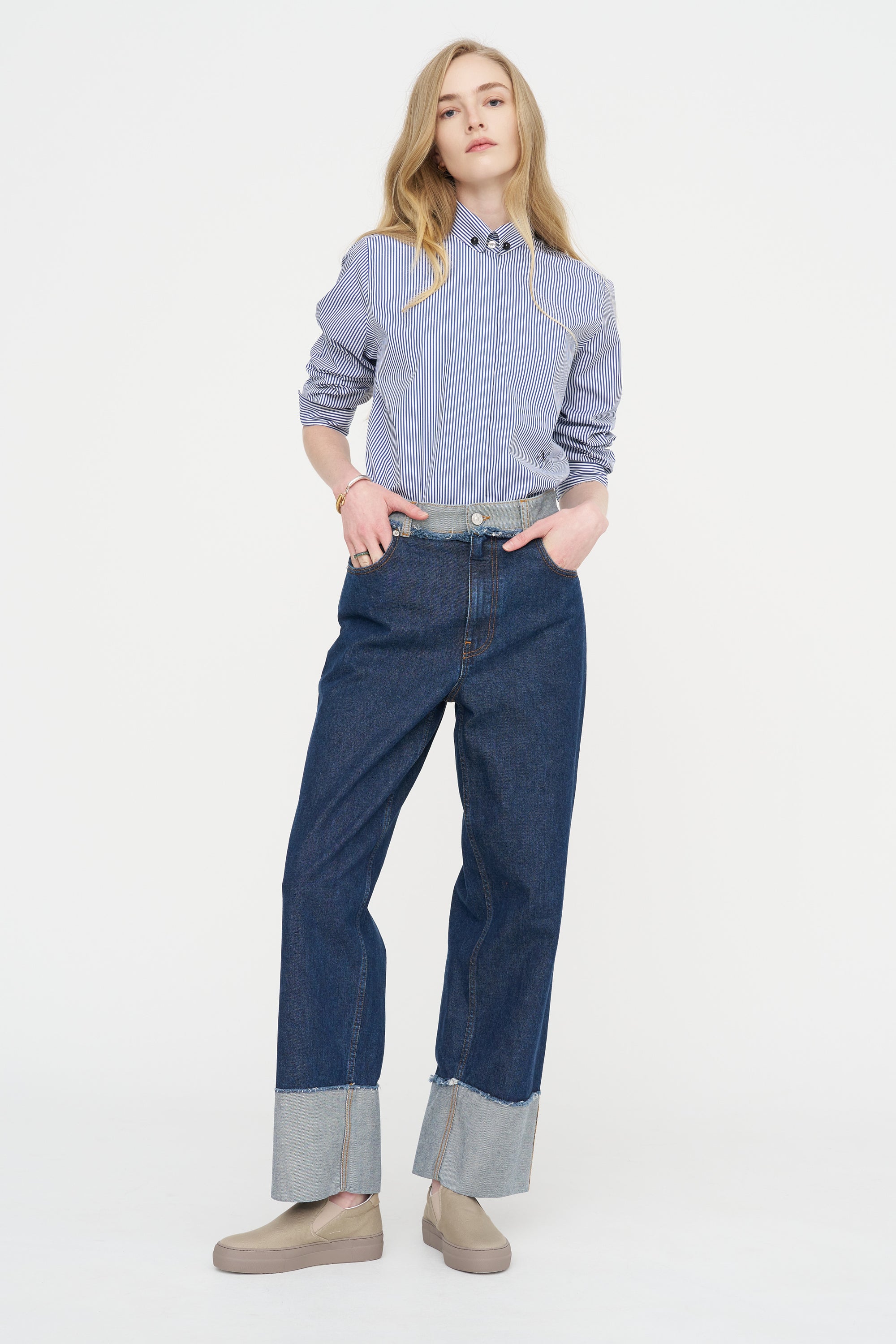 Inside-Out Jeans, Blublack