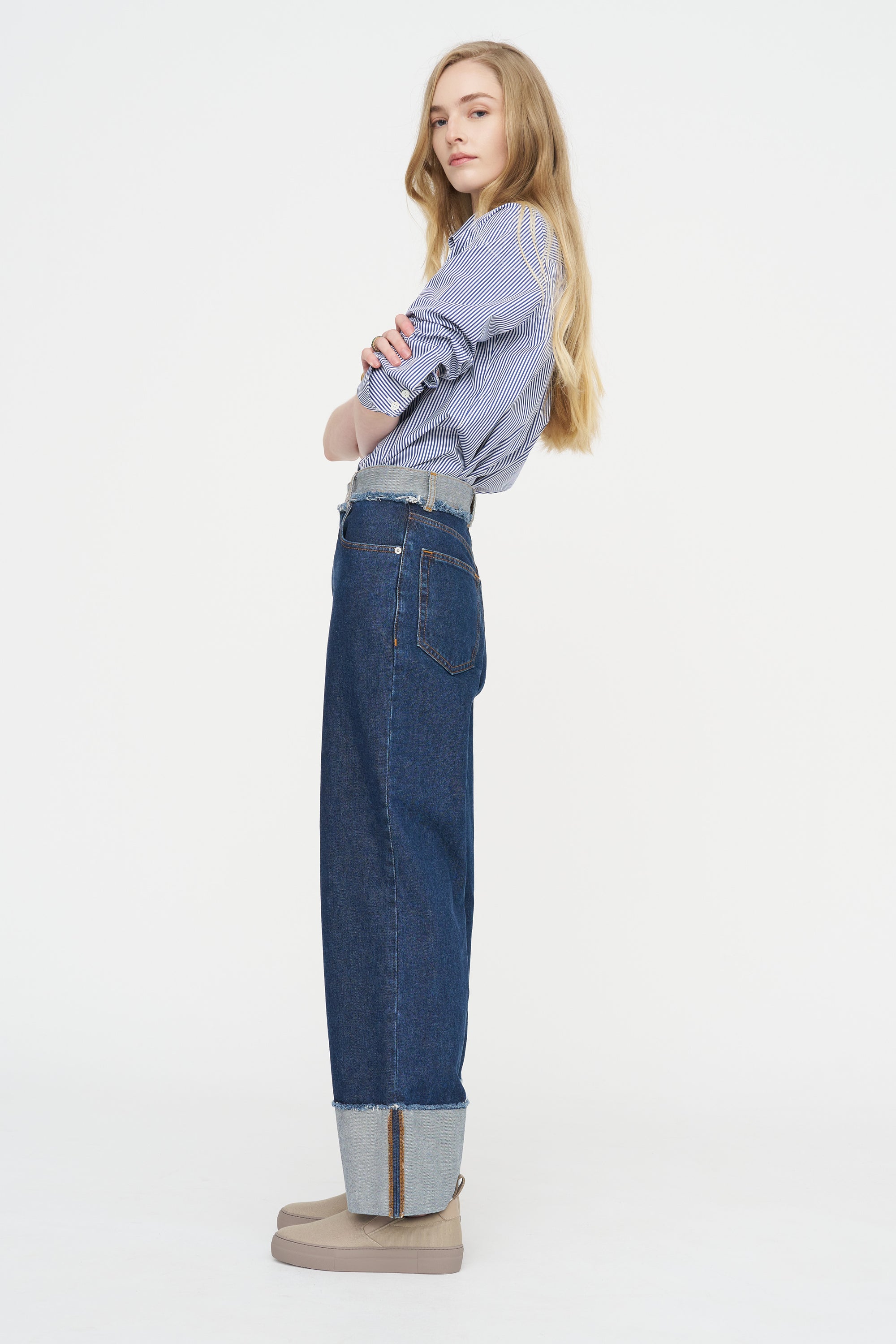 Inside-Out Jeans, Blublack